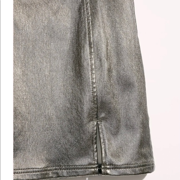 Free People Holding onto a Dream silver skirt - Picture 2 of 4